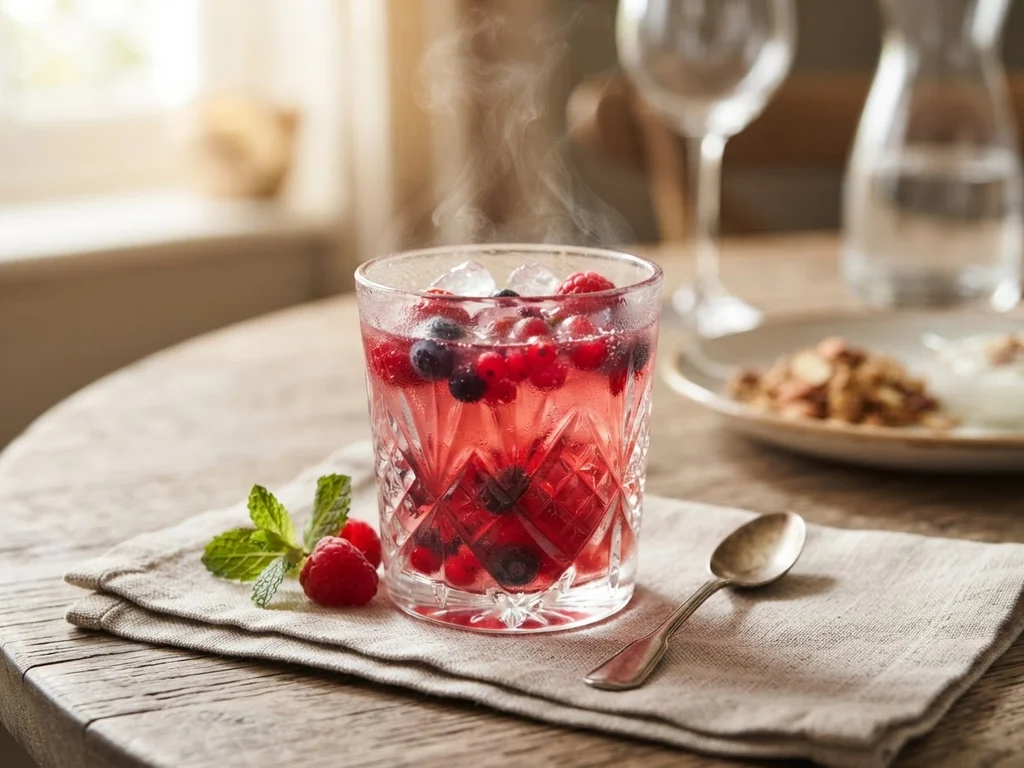 Компот из клубники и малины